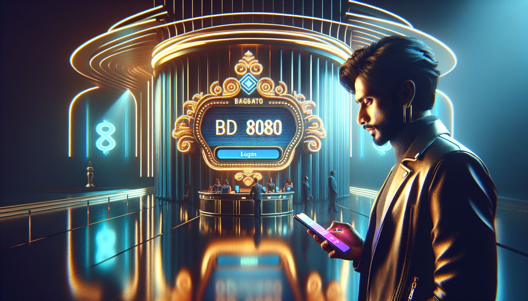 Bangladesh player accessing the BD8080 login page on a mobile device